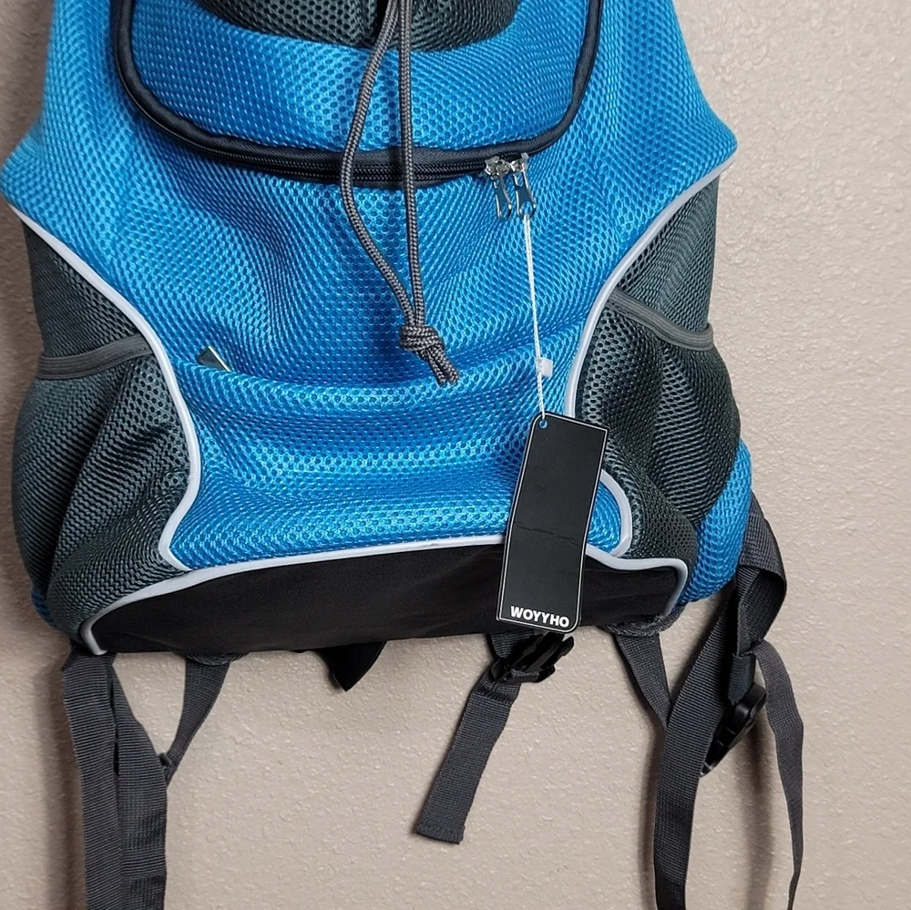 Pet Carrier Backpack Adjustable Front Cat Dog Carrier Travel Bag Head Out Sz L - Picture 2 of 8